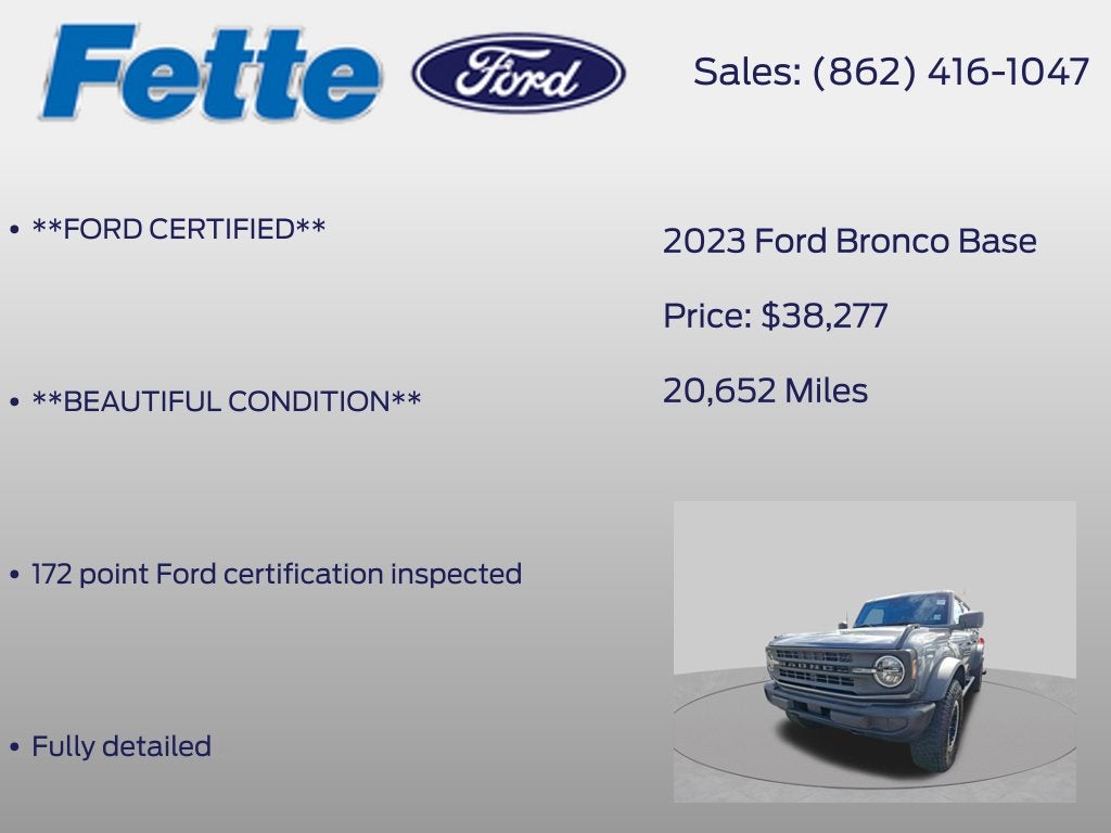 2023 Ford Bronco Base