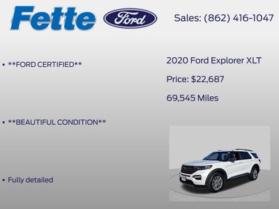2020 Ford Explorer XLT