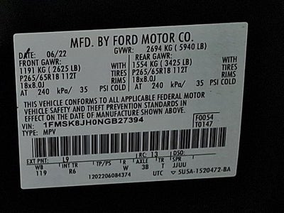 2022 Ford Explorer Timberline