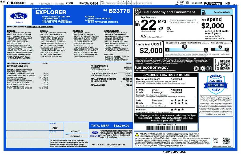 2023 Ford Explorer ST-Line