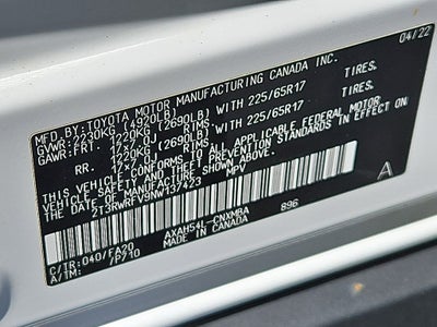 2022 Toyota RAV4 Hybrid XLE