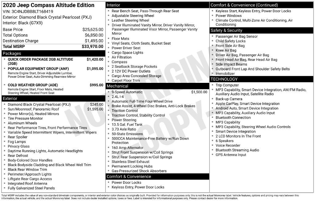 2020 Jeep Compass Latitude