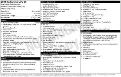 2024 Kia Carnival EX