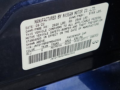 2023 INFINITI Q50 LUXE AWD