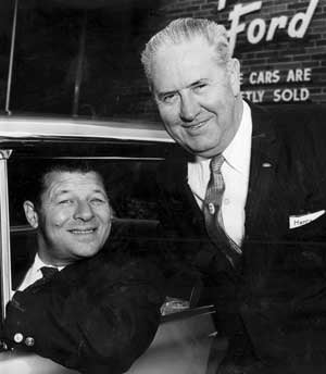 Founder Henry Fette, at right, with a customer circa 1965.