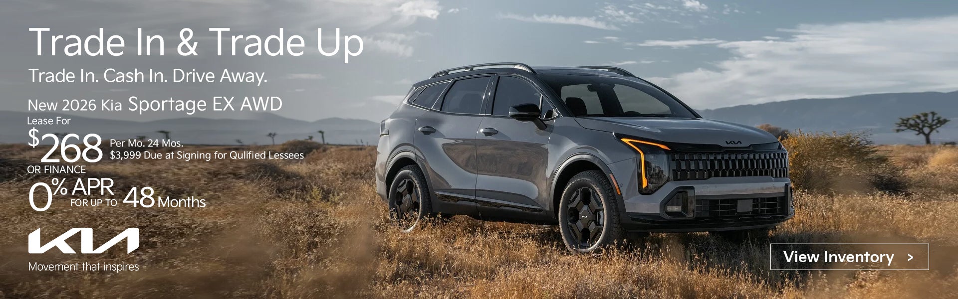 Sportage 268/mo